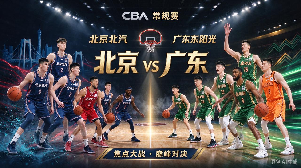 CBA联赛第二轮，今天共赛6场，CCTV5直播北京VS广东
今天星期二，CBA篮