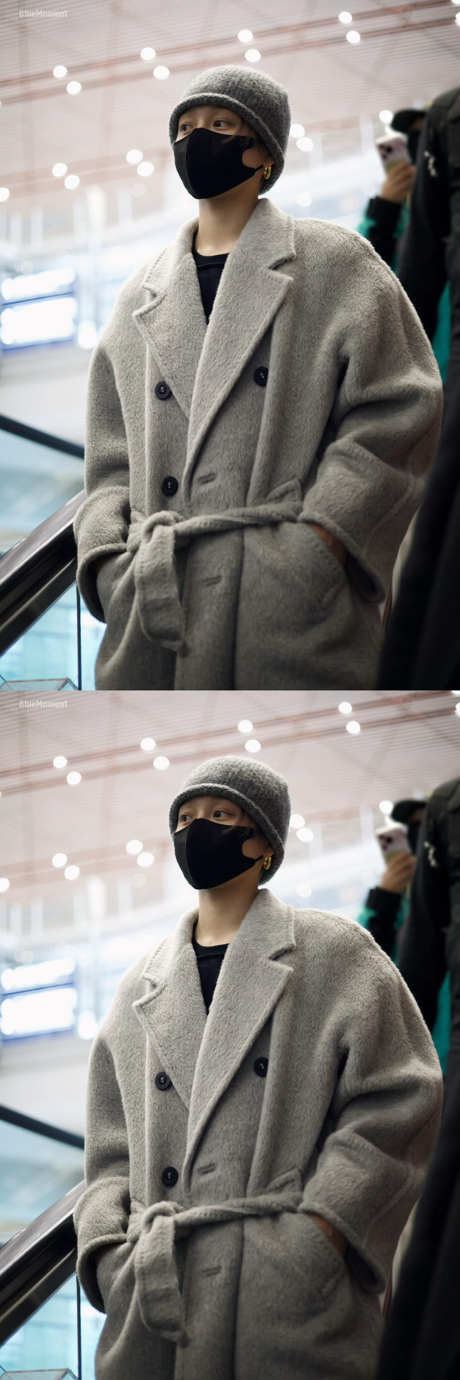 刘雨昕抵达北京饭拍，穿风衣实在太好看了吧，氛围感拉满，每一张都是时尚大片既视感