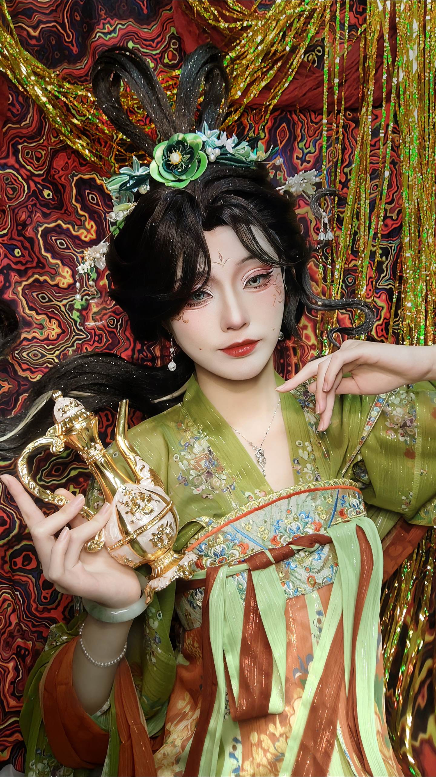 上头效果来啦。渔女瑤彩试妆