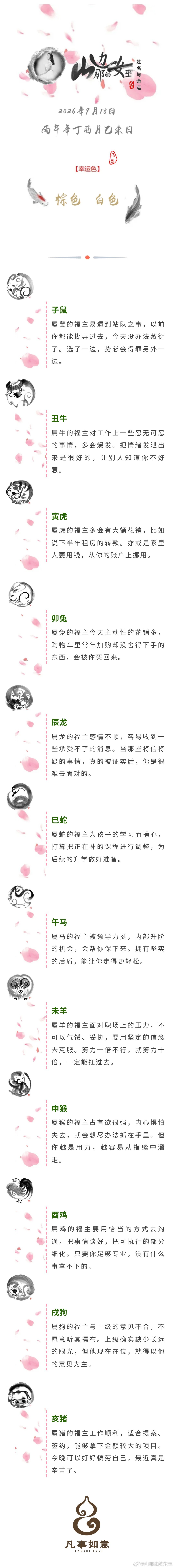 2026年9月18号生肖运势姓名与命运姓名与命运[超话] ​​​