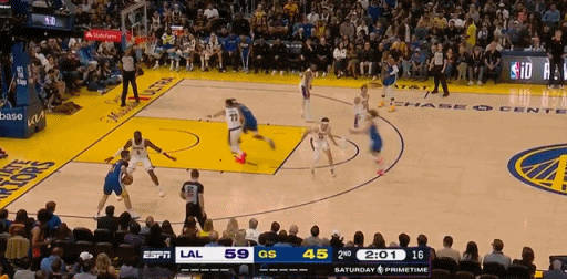 兄弟们的防守还是不行啊 湖人vs勇士