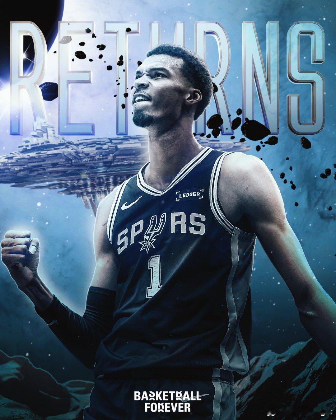 文班进入马刺激活名单，正式宣告复出，文班此前因小腿受伤休息了12场比赛。 