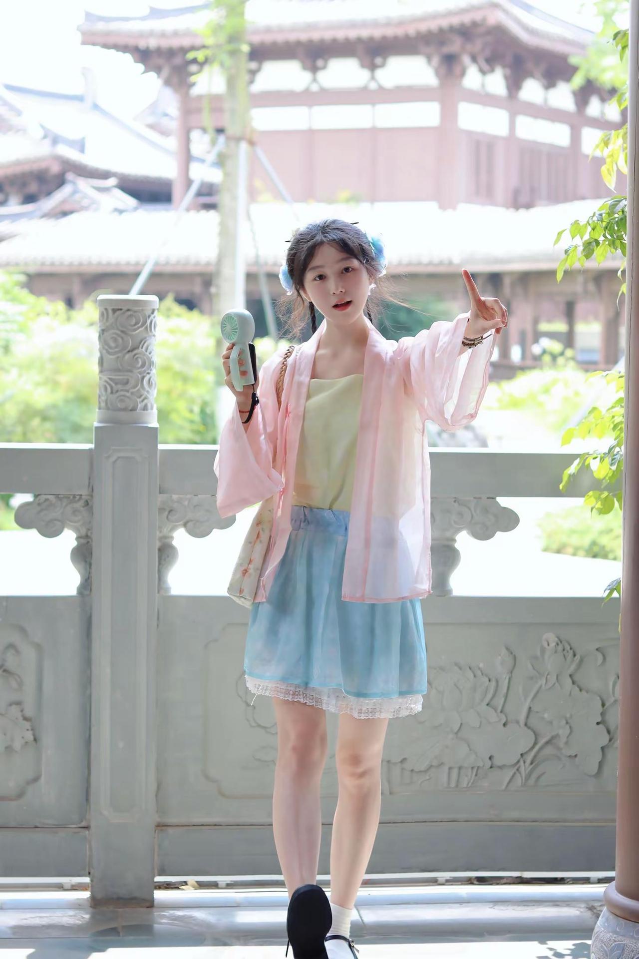 🍧。日常汉服 古风少女 汉元素 夏季穿搭