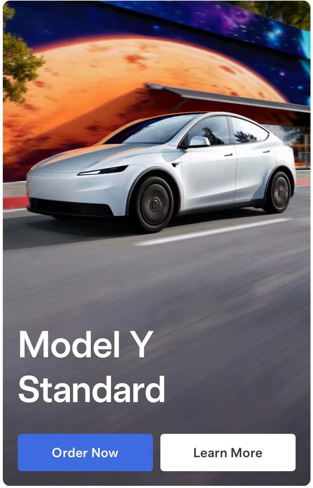 Model Y廉价版已经登录美国官网了，叫Standard，也就是标准版。一起来