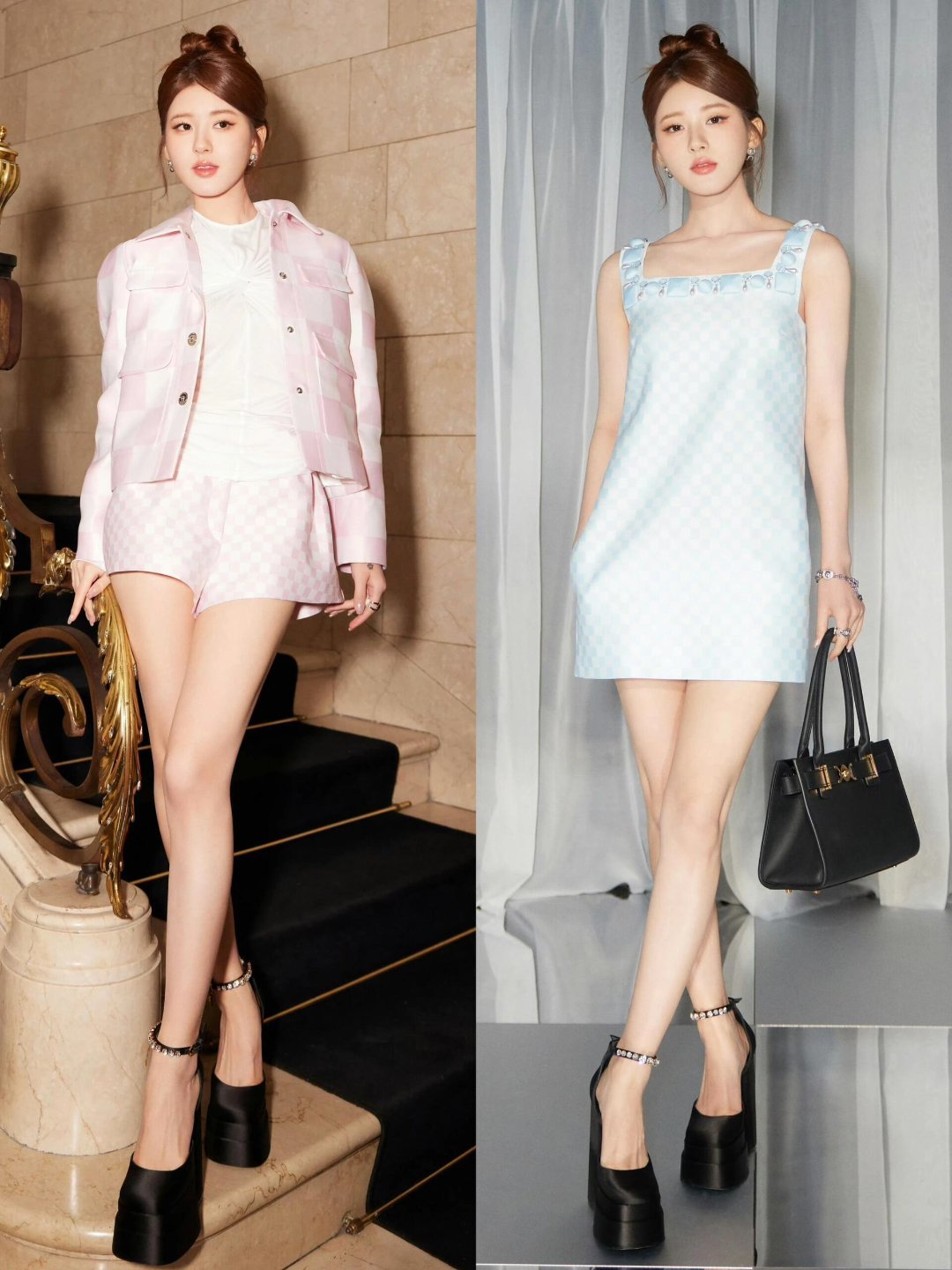 赵露思米兰行两套look，回顾去年造型成熟了～ ​​​