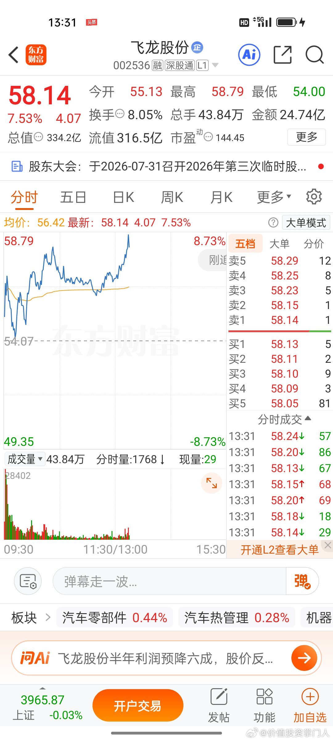 汽车水泵单项冠军跨界AI液冷，飞龙股份踩中算力黄金风口，上涨势头根本挡不住！ 