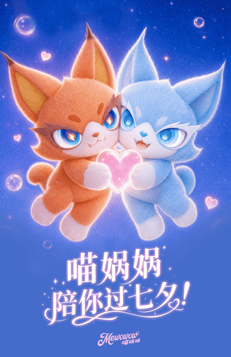 喵娲娲七夕红包 以后过节别约我了，我只和喵娲娲过！ 