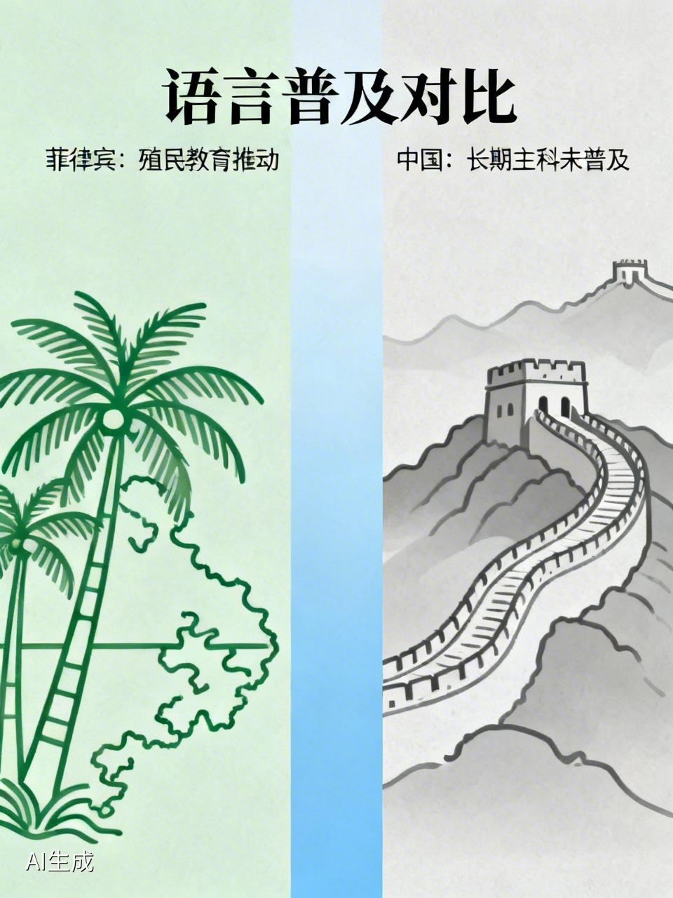 菲律宾并非在某一特定时刻开启“全民学英语”模式，而是历经了一个循序渐进的语言普及