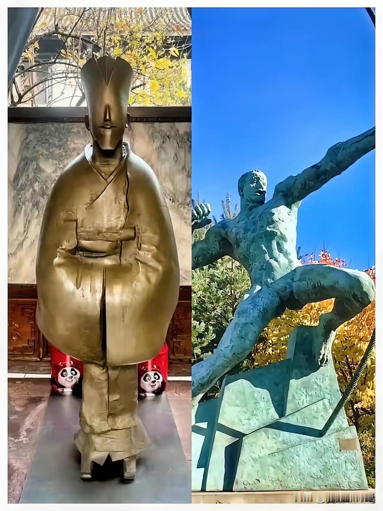 说实话，盯着那作品看了半天，愣是没分清到底是画的人还是鬼。

回头一看出处：又是