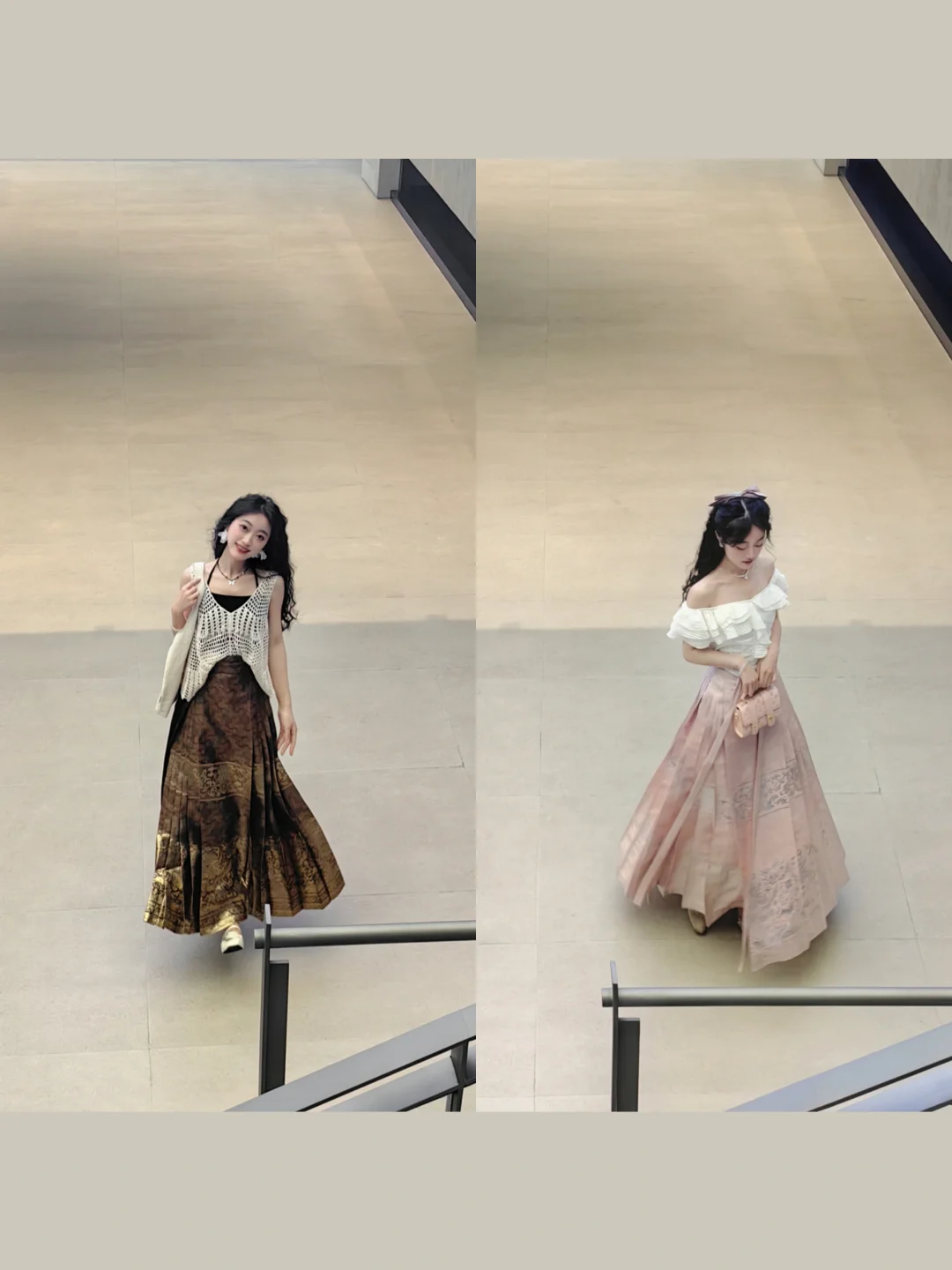 马面裙的不同打开方式:自由随性 vs甜美优雅