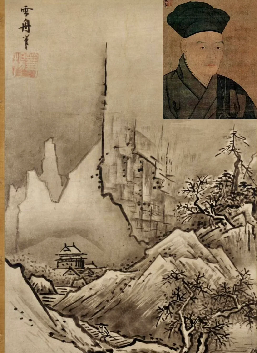 宁波遗迹｜日本画僧，雪舟等杨