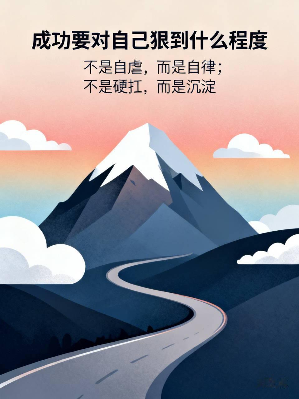 成功要对自己狠到什么程度

很多人觉得，想要成功就得拼命自虐，熬垮身体、逼自己到