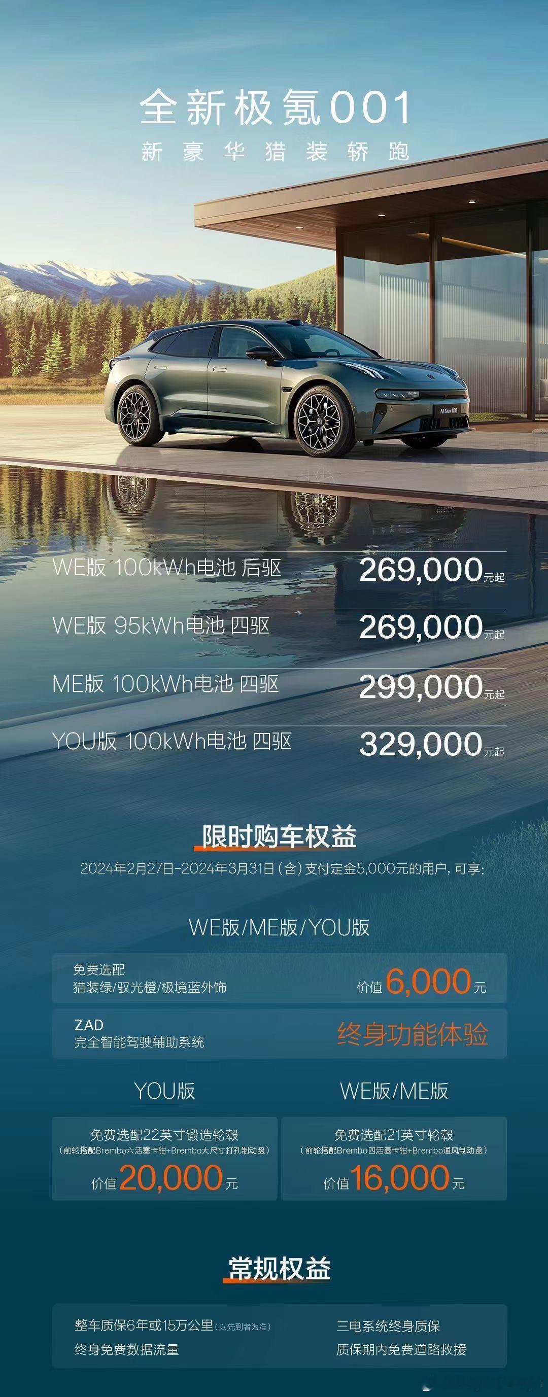 新001这个价格确实可以！能送的配置基本都送了。音响都0元购了[doge]估计刚