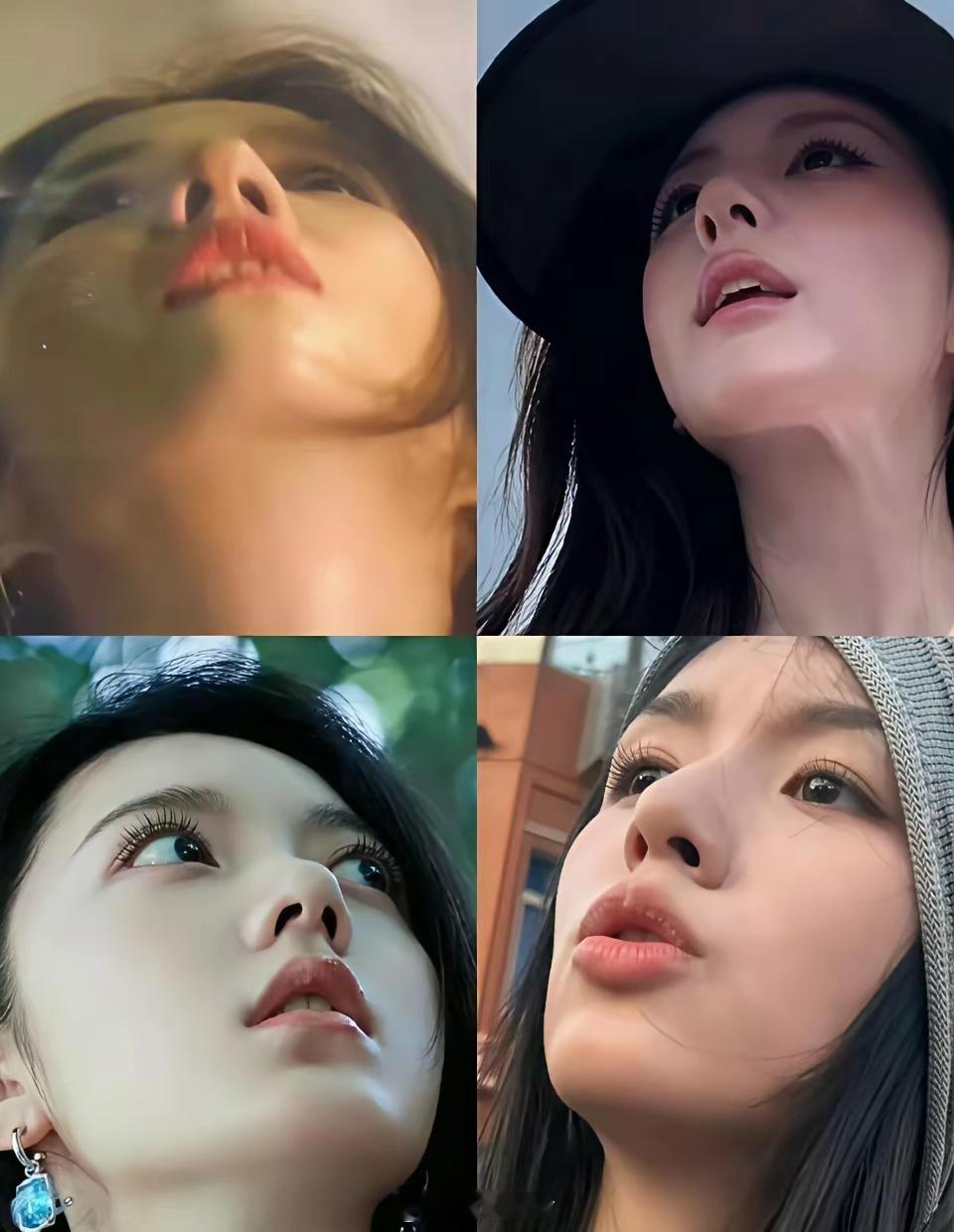 女明星的鼻子，怎么都这么尖呢？小朋友视角：这么小的鼻孔，如何挖鼻屎。 