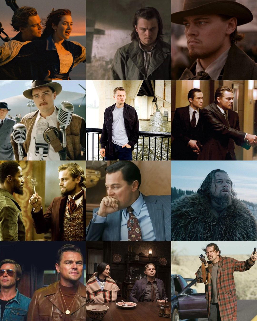 奥斯卡提名 小李子好牛！莱昂纳多职业生涯有12部影片入围奥斯卡最佳影片！和罗伯特