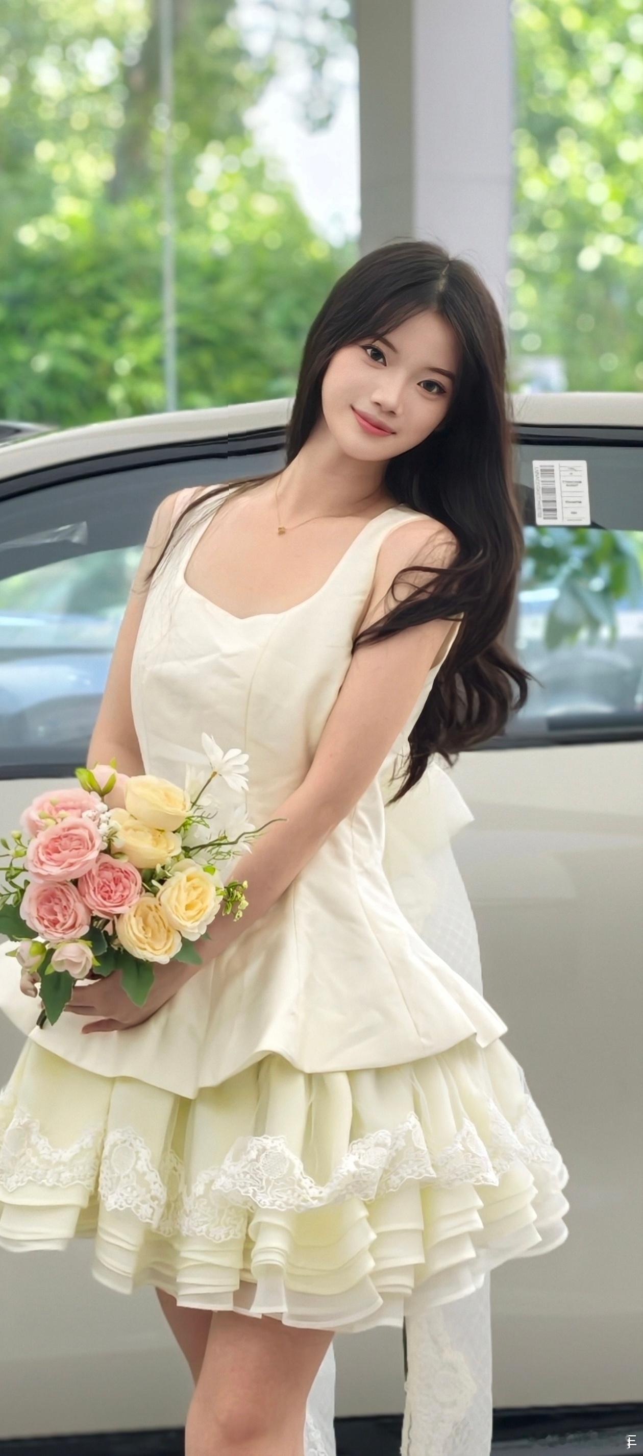 给小助理买的小裙子你们看这拍的够甜美吗？ 