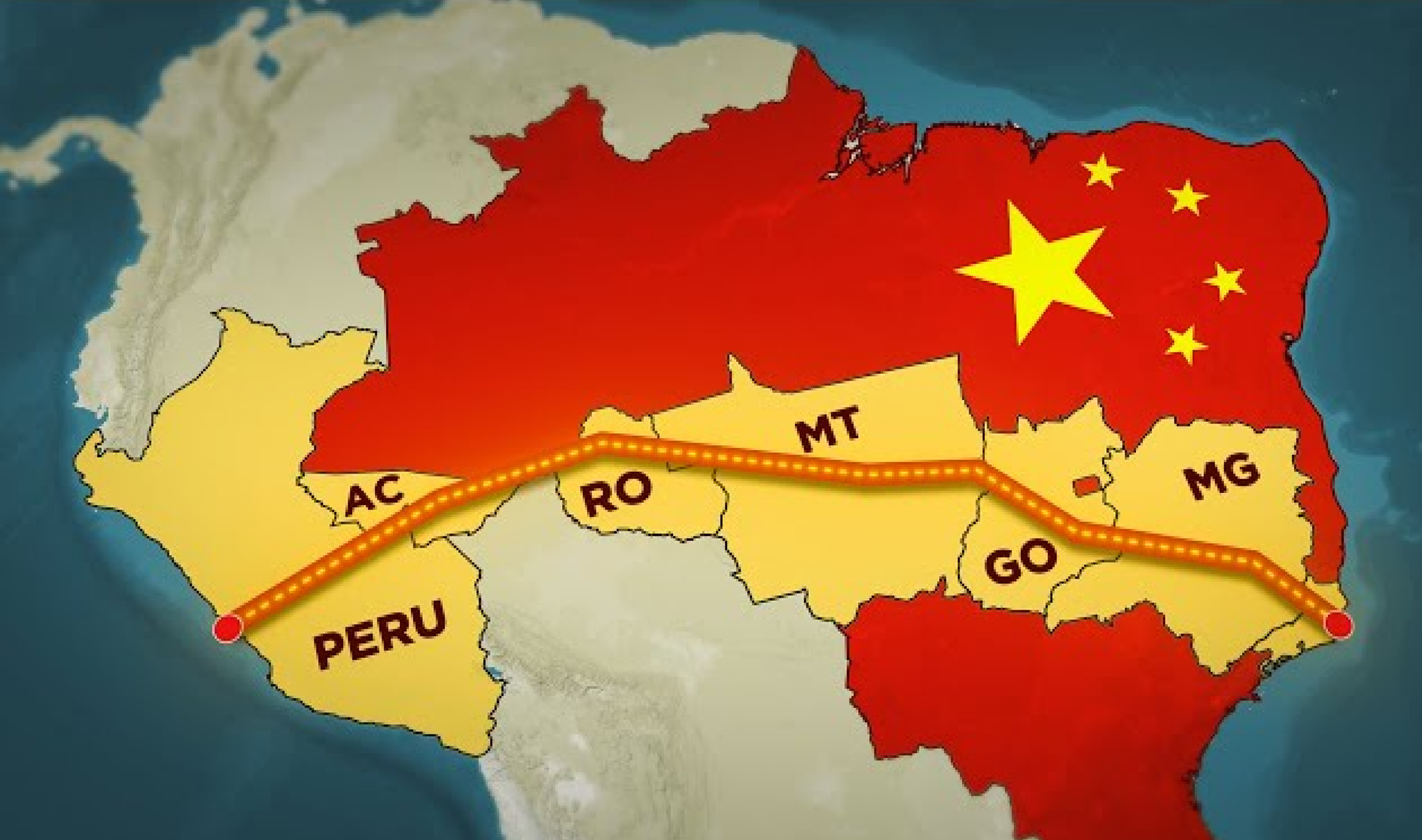 在全球供应链重组和南南合作加速的背景下，巴西与中国宣布重启并推进“南美两洋铁路”