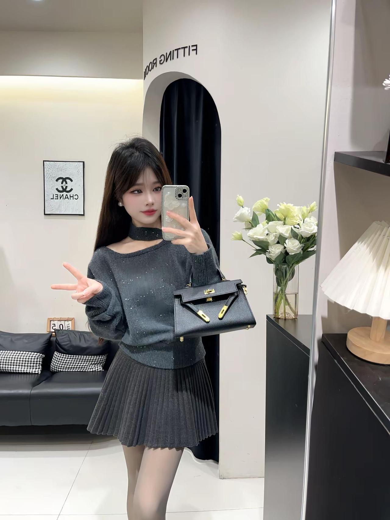 改革春风吹满地 新的一年一定要争气@155小个子婧婧 今日穿搭look 毛衣 灰