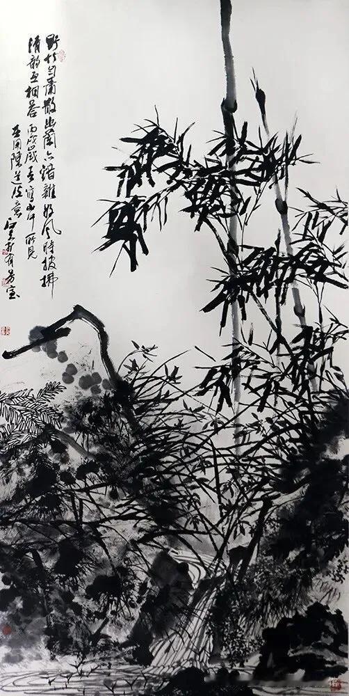 知识性作品分享：
作者：月满西楼艳文，
  这是中国水墨画大师李苦禅一张绝世名作