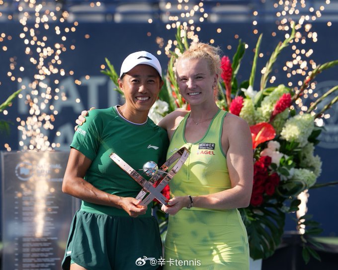 张帅与西尼亚科娃至今已经搭档参加5站赛事：🇨🇦 2026年加拿大站 冠军🏆