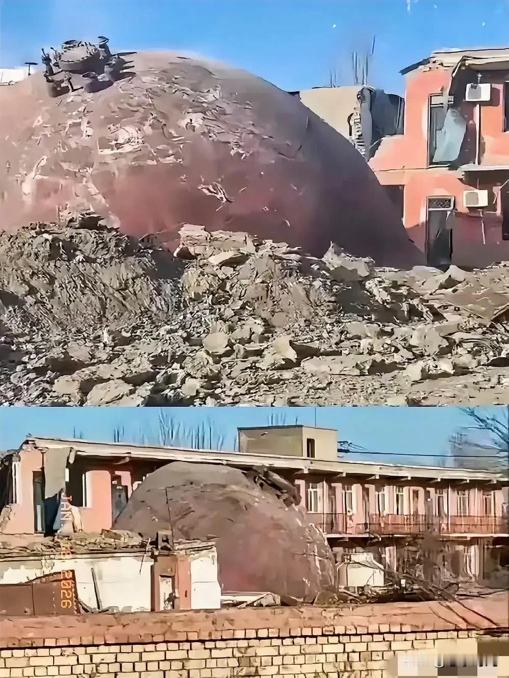 真是幸运！包钢附近的一个居民家庭，周末全家出去遛弯。没想到回来后见自家院子砸了个