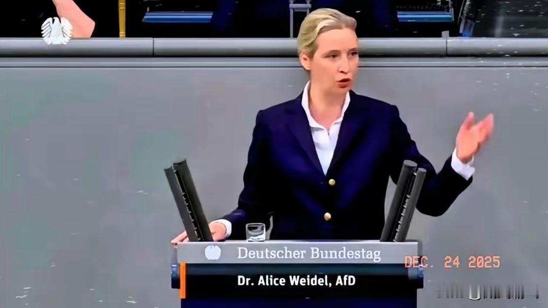 形象一落千丈。近日，在德国一场议会演讲中，魏德尔直言：“伟大的中华民族赋予我们‘