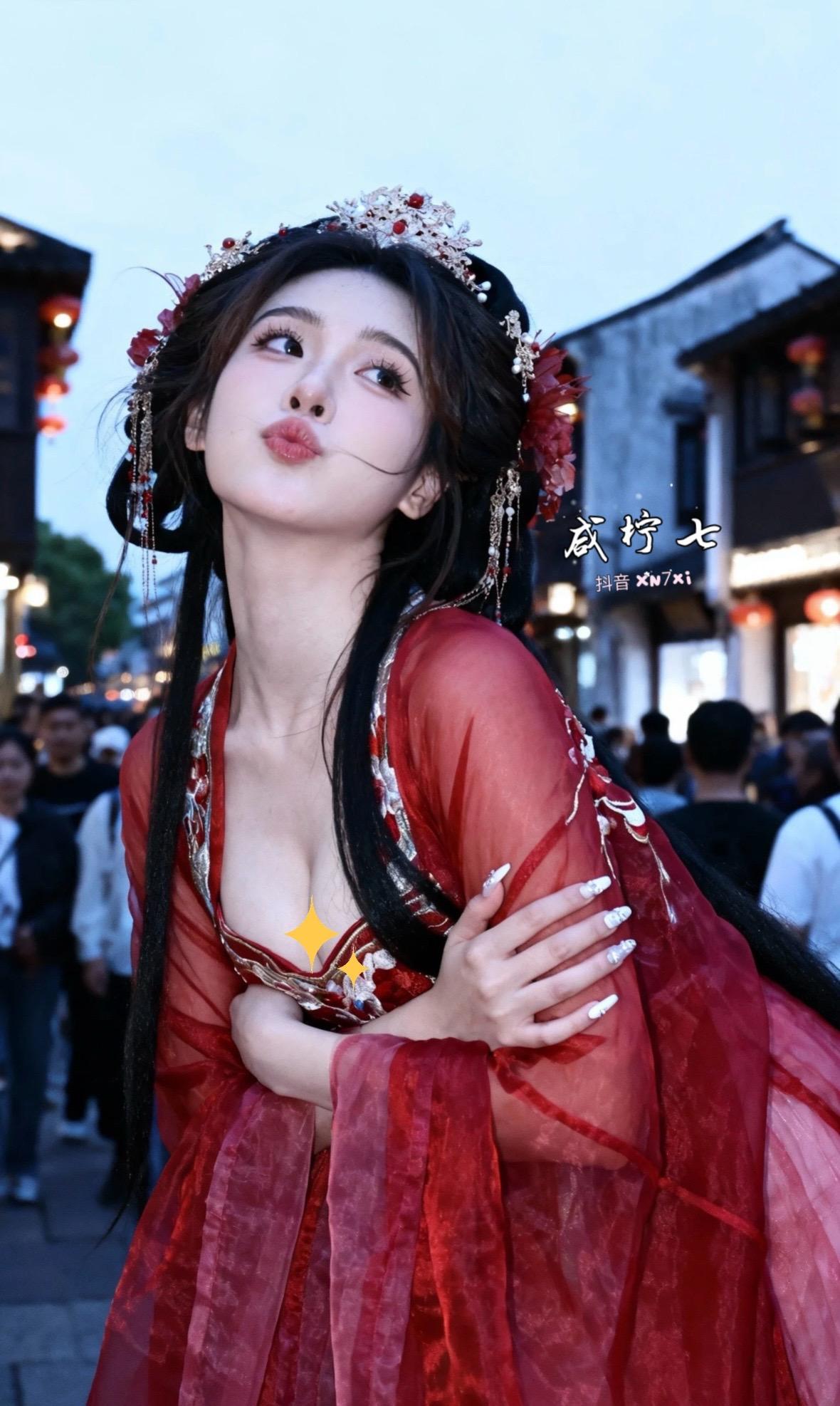 汉服写真 汉服 古风美女 国风大典东方美学血脉觉醒 写真拍摄花絮