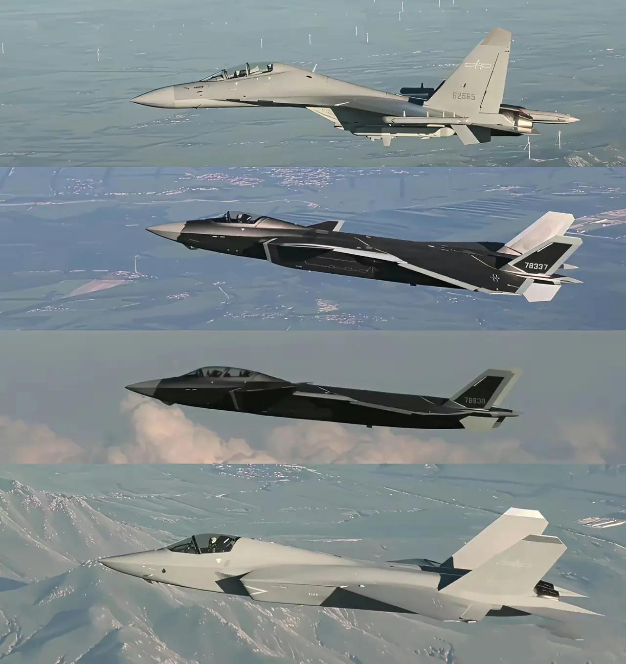 东大的军事装备越来越有范了，看着越来越“高大上”了，就这四款飞机，随便拎出来一个