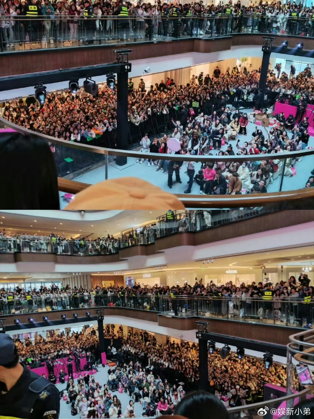 丁禹兮线下人气真的好顶，每次都是人山人海，好多人
