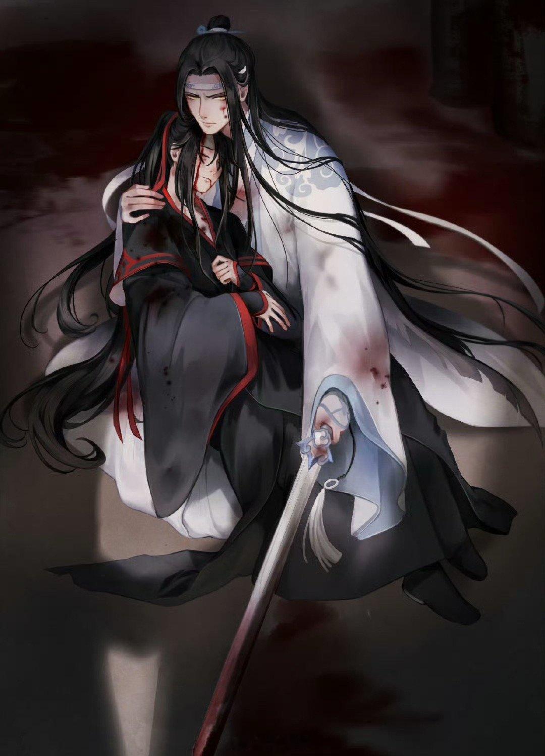 哪怕避尘沾满鲜血，也要保护你 画师：Rainycat25 