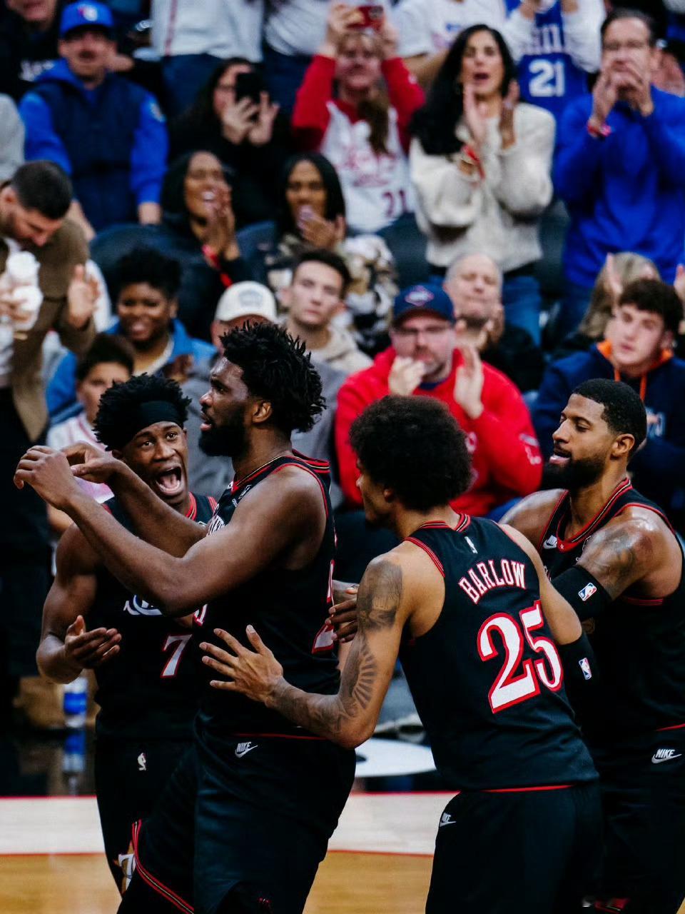 恩比德赛季新高39分，乔治23分6篮板5助攻，都好起来了76人vs步行者