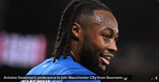 DO：伯恩茅斯边锋赛梅约倾向冬窗加盟曼城，尽管曼联做出了切实的努力，并且不会让赛