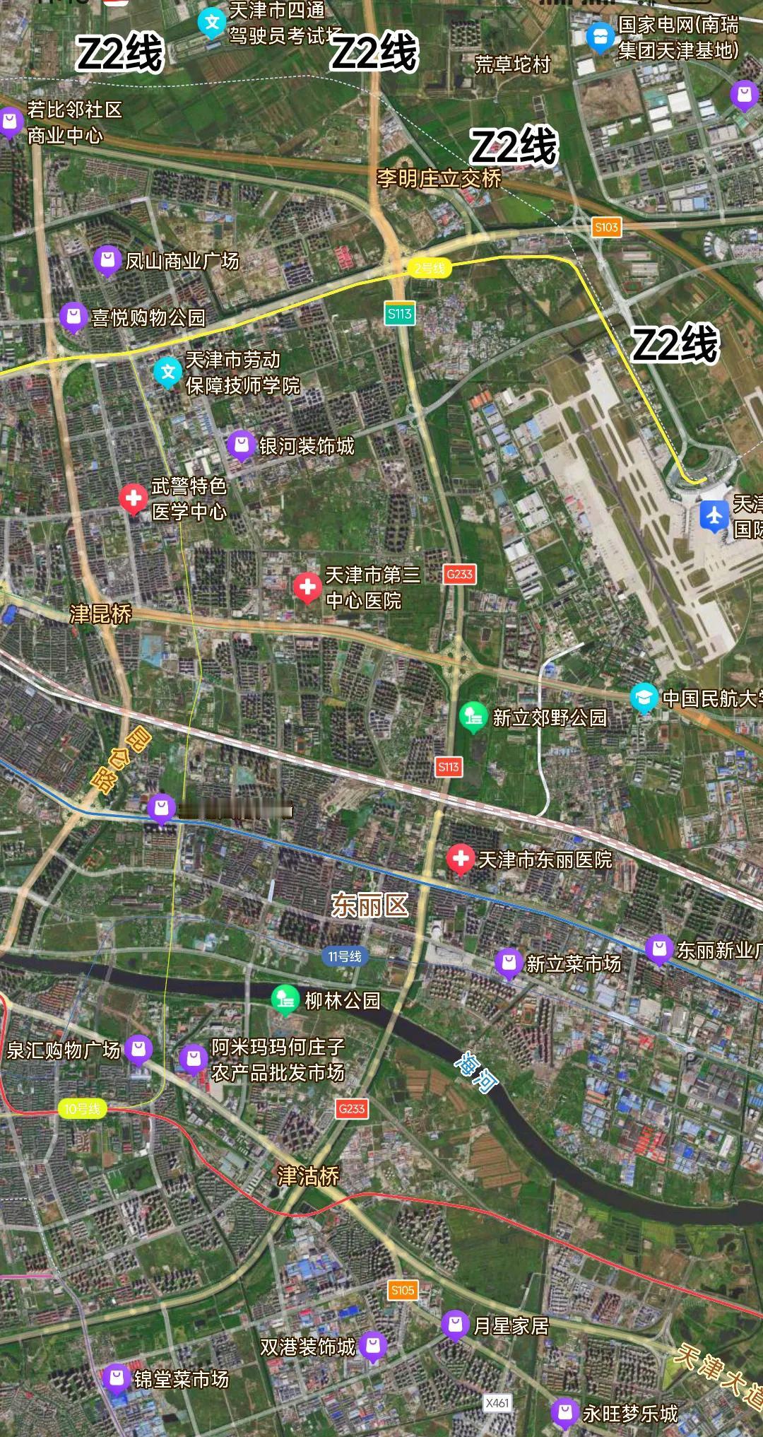 我算是看明白了。天津环城4区当中只有东丽区的地铁布局是完美的，津南区、西青区、北