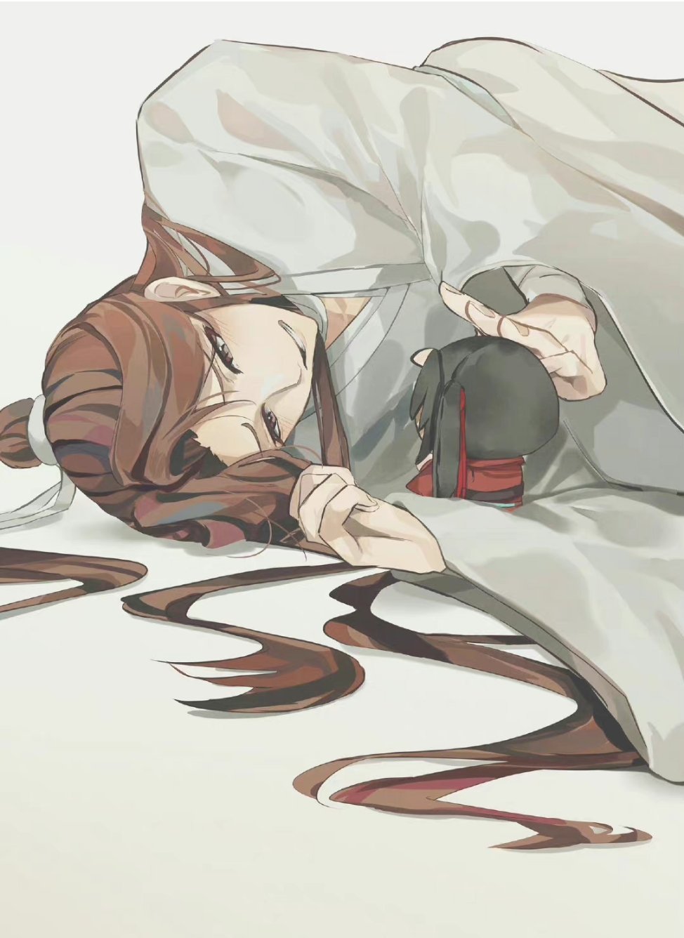 #天官赐福##花怜# 怜怜看娃娃的眼神都好温柔x：karano_sora605 