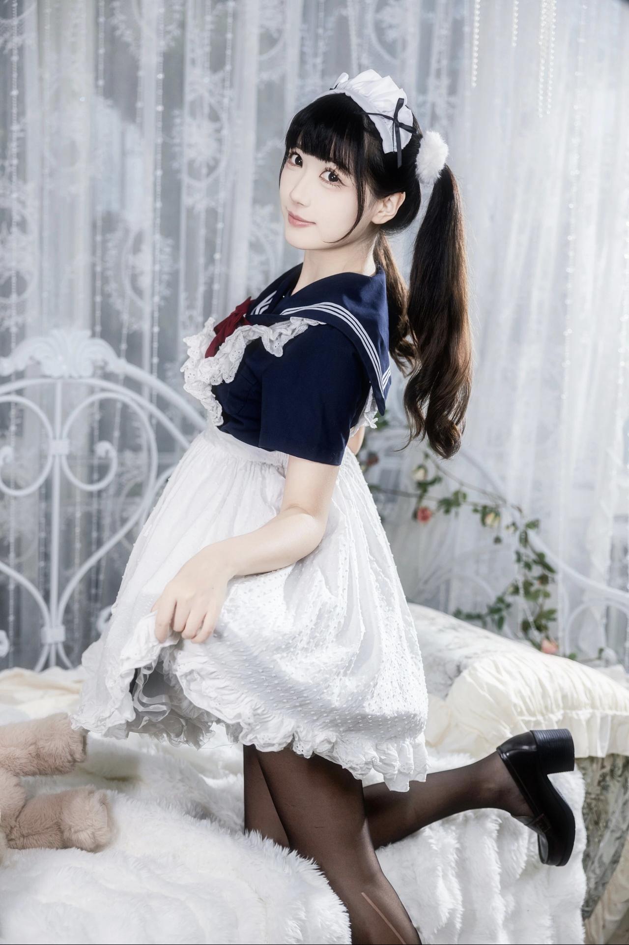 甜美少女风，可爱水手服，少女心爆棚！💖👗👠日系水手服照 水手少女风 日系水