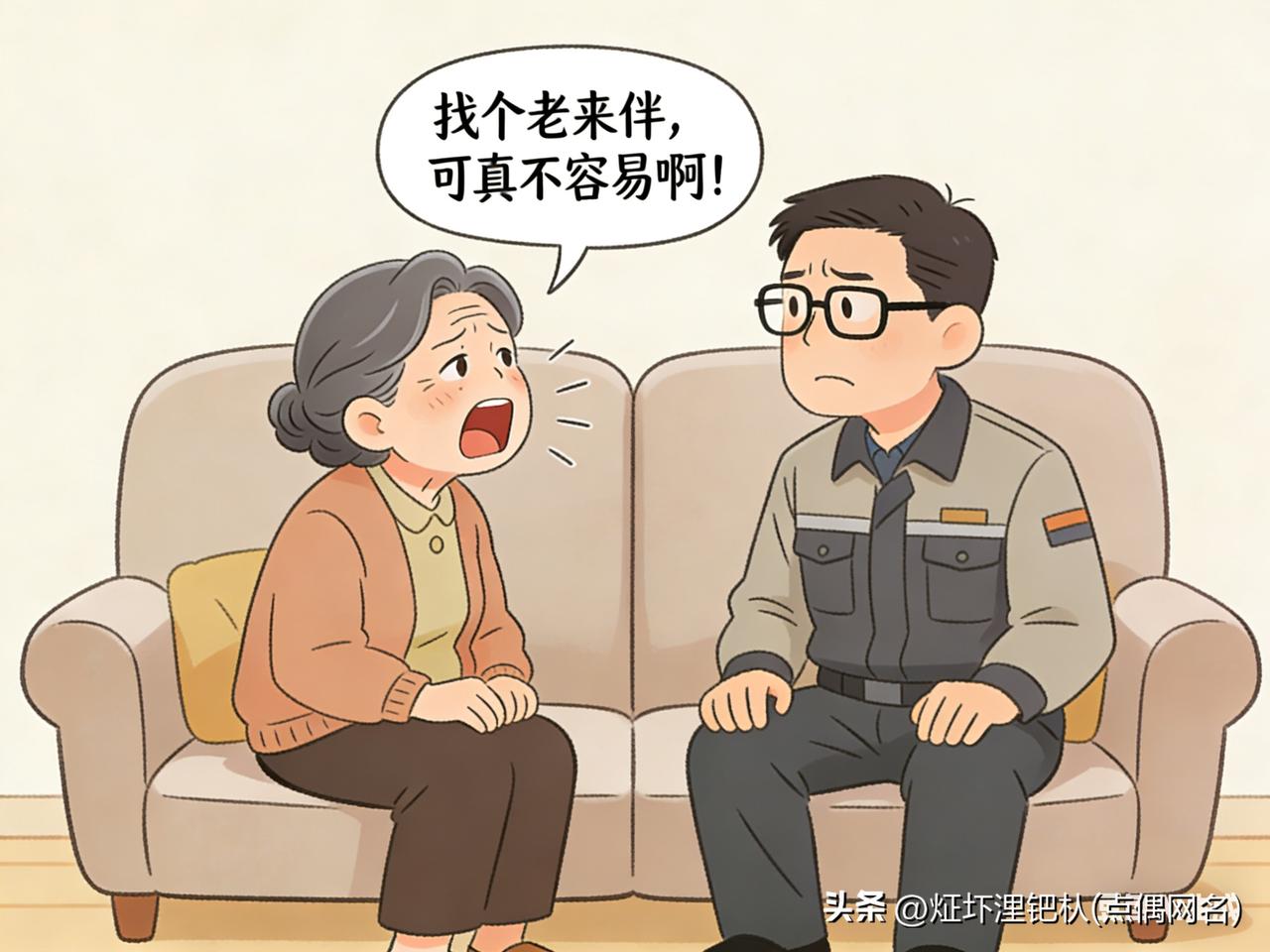 《找个伴真难啊！一位已退休女士的回顾》
────────
前言/引介：
　　她原