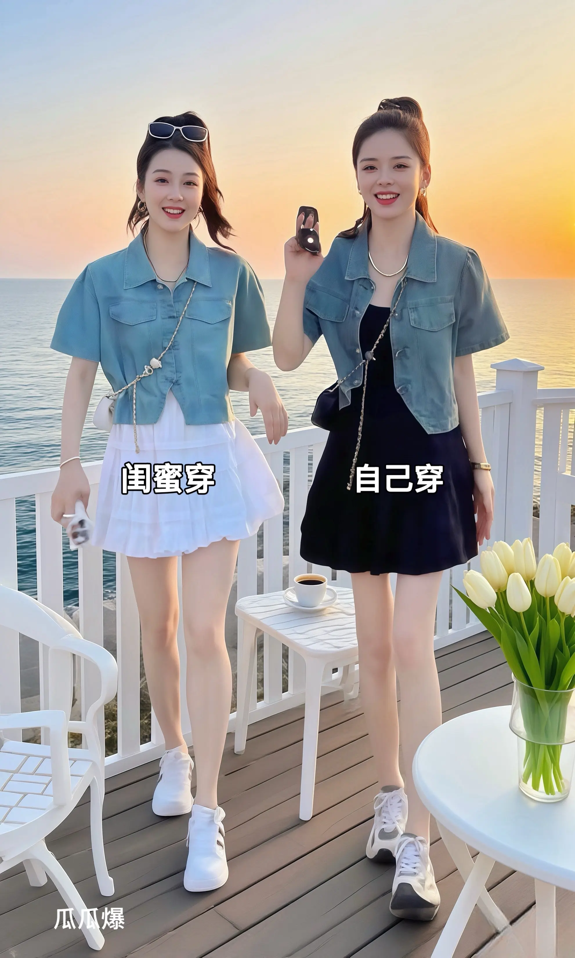小个子显高显瘦穿搭 一击即中的夏日穿搭 穿搭小心机 显瘦穿搭 夏日ootd穿搭