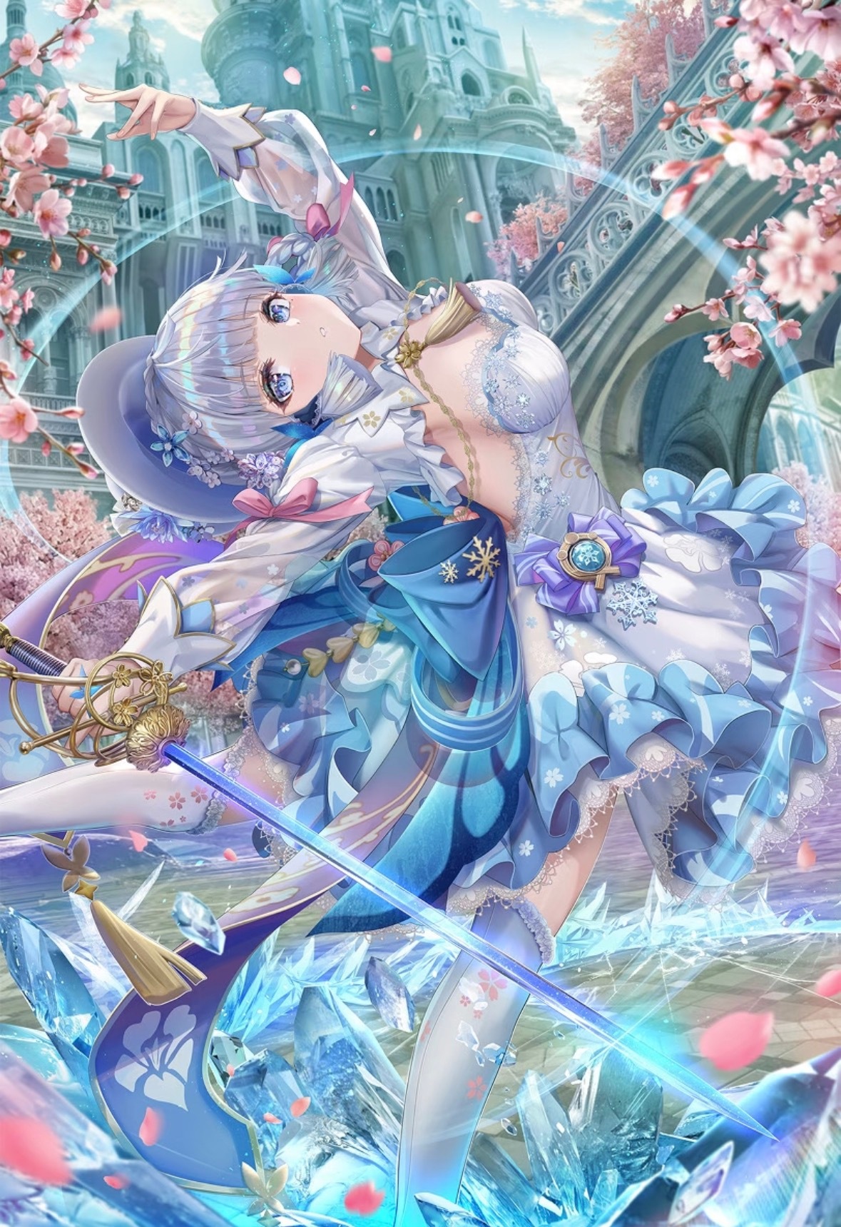 我愿称之为神！画神里绫华的画师很多，但！画师：torino 我愿奉之为神！她的画