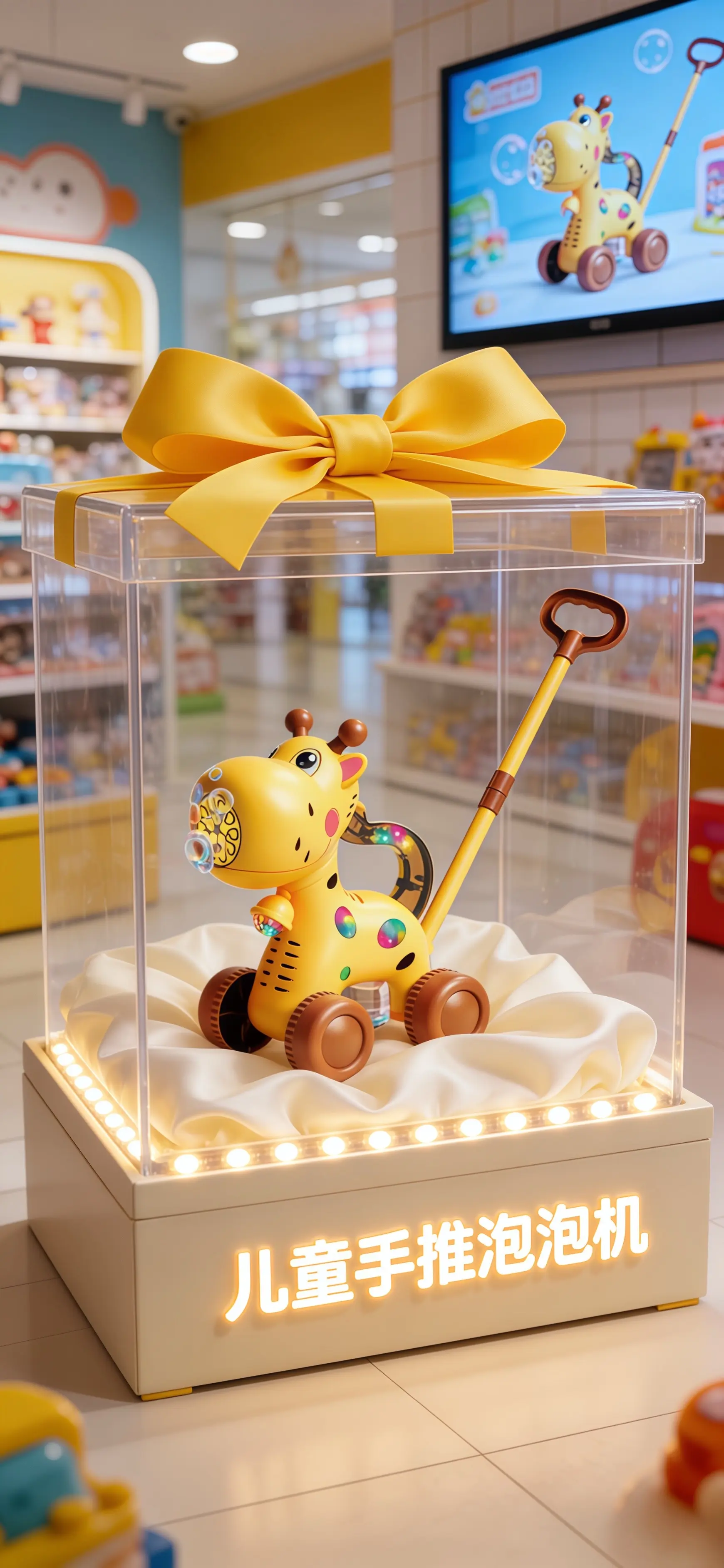 儿童玩具泡泡机手推车手推车泡泡机的快乐大运动练习