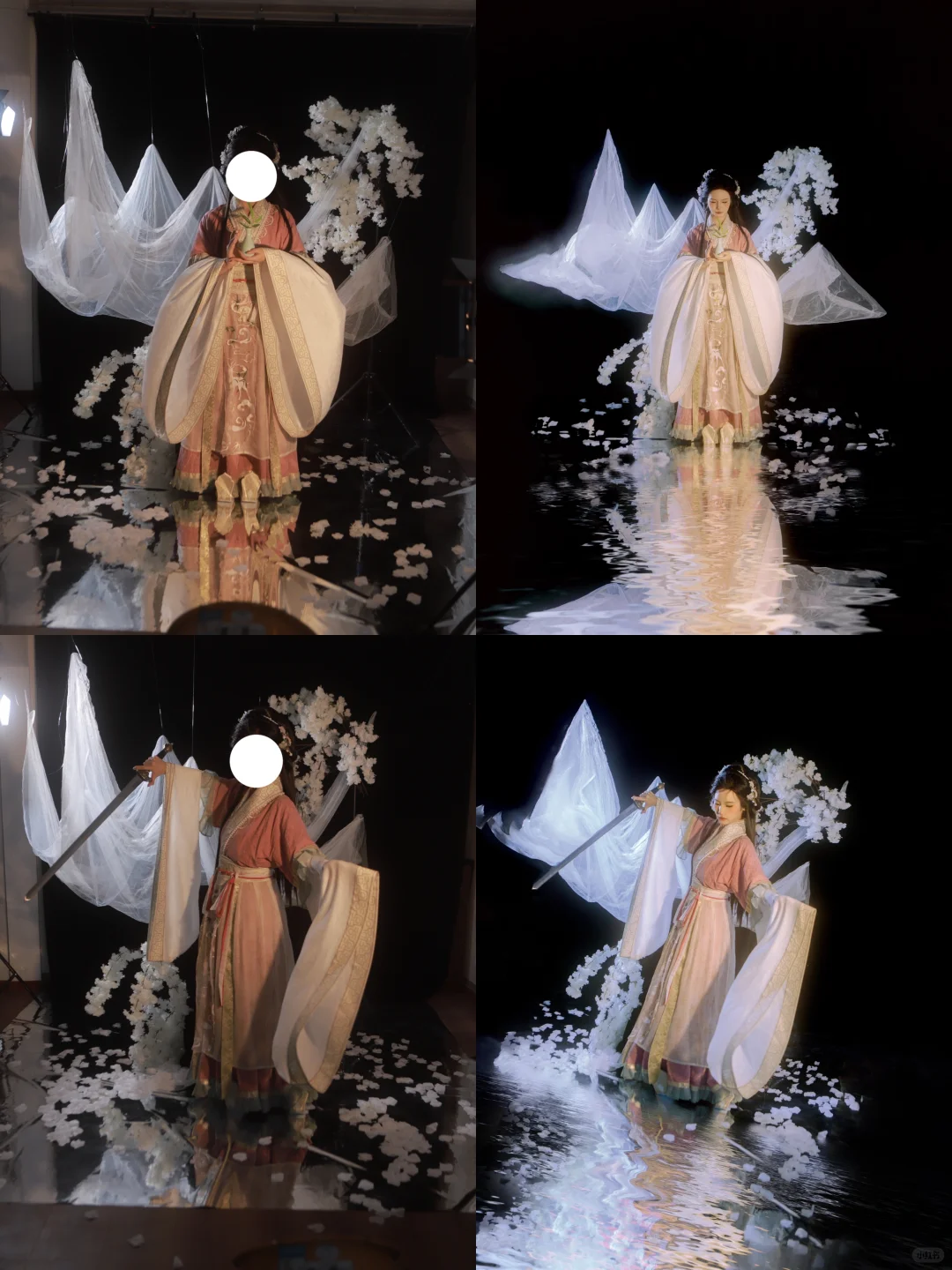 贫穷女摄｜用两条白披帛也能置景！我说的