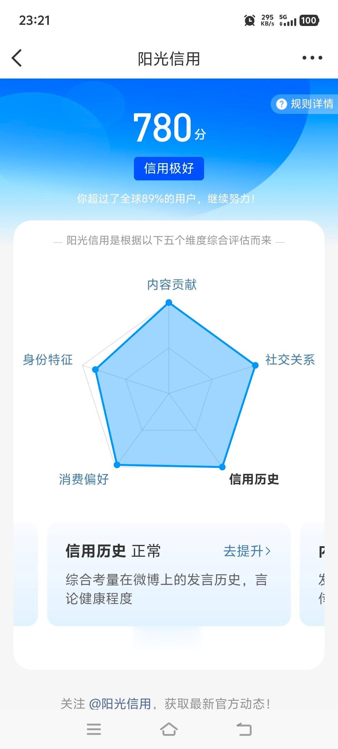 780的信用分 确定不来互动吗 