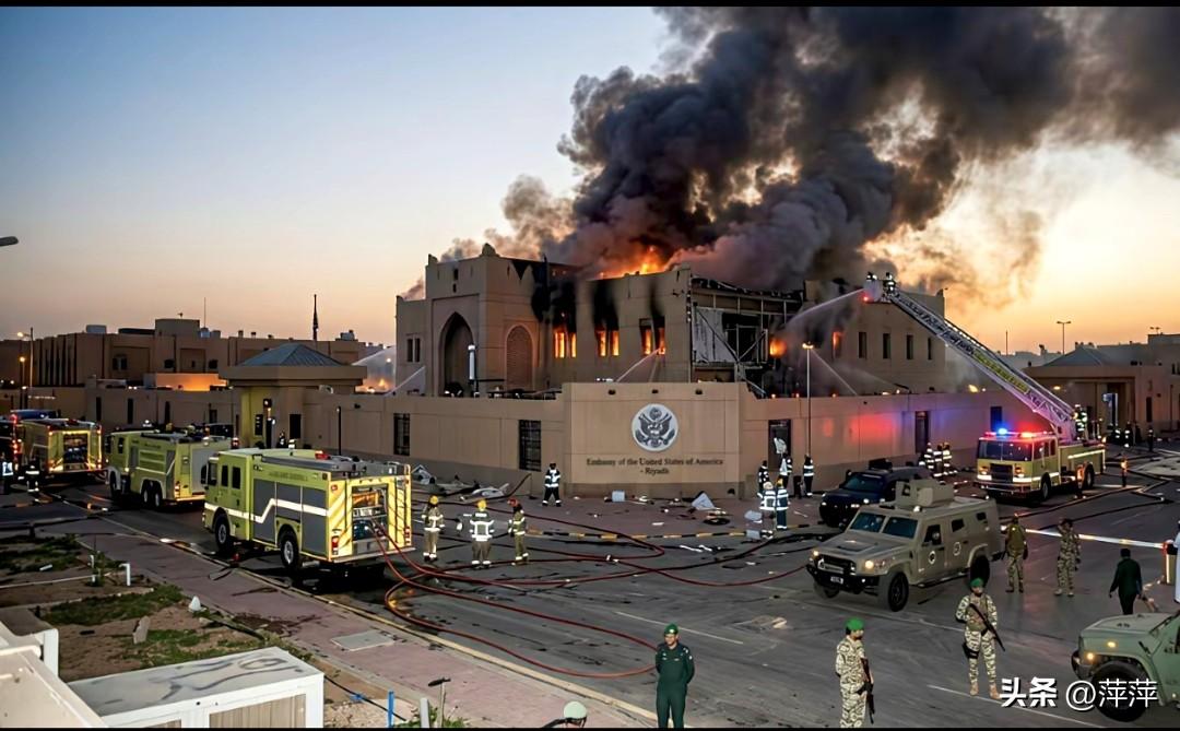 当地时间3月3日凌晨，伊朗用自杀式无人机袭击美驻沙特使馆，建筑起火受损，暂无人员