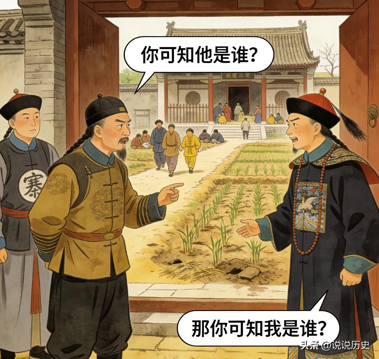 乾隆南巡途中，侍从与知县发生争执，乾隆见状大怒：“你可知他是谁？”没想到知县竟嗤