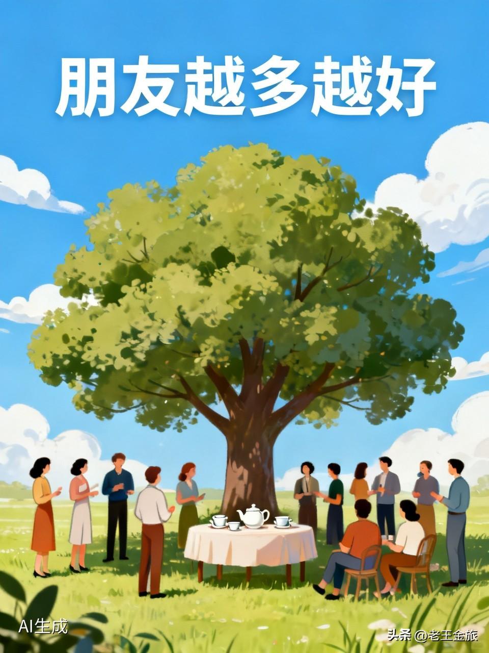 我觉得朋友还是越多越好。年轻时，总觉得广结人脉很重要，通讯录里几百号人，以为这就