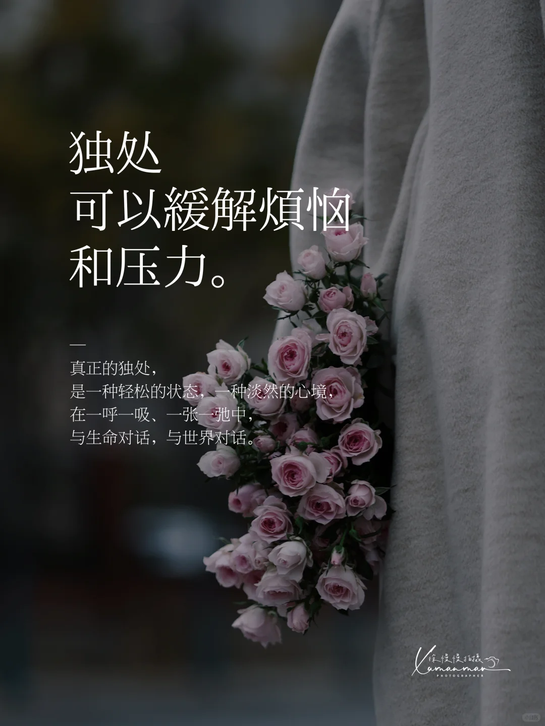 Plog🔖｜“独处，可以缓解烦恼和压力。”