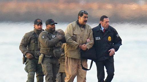 1月6日，纽约联邦法院内，委内瑞拉总统马杜罗以西班牙语完成了一场震撼世界的首次发