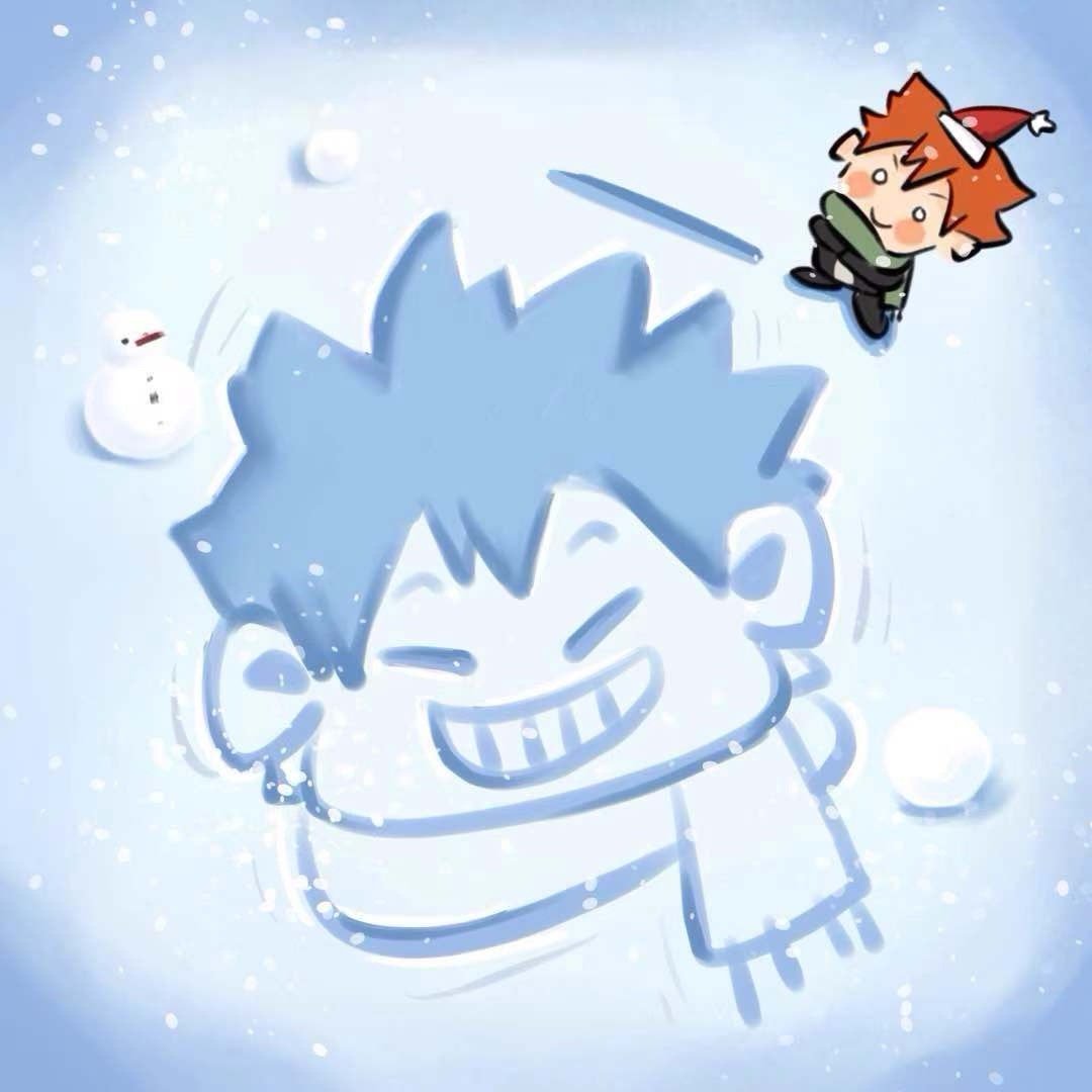 排球少年  日向雪地画 特别可爱！！🍠：维C 已授权 