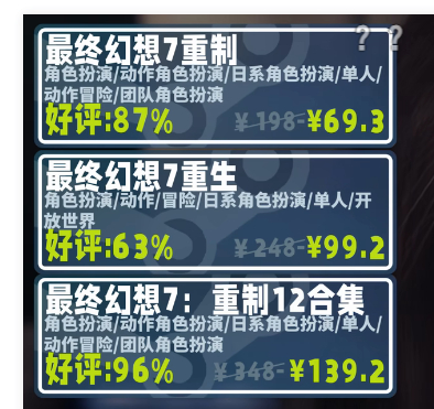 我去，最终幻想7重置这就69块钱了吗 