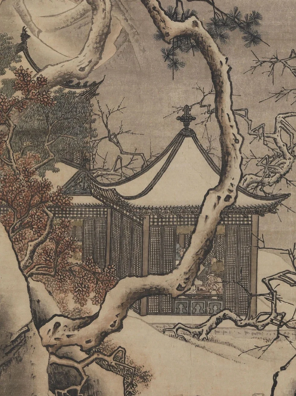 300幅传世名画马远《雪景图》