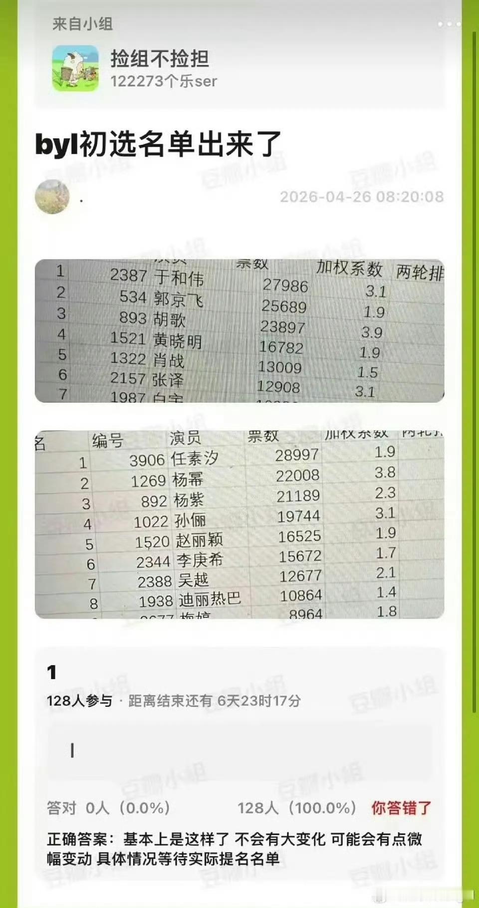 这个Excel基本90％的可能就是真的，初选十个人，选出十人后再从10个里选5个